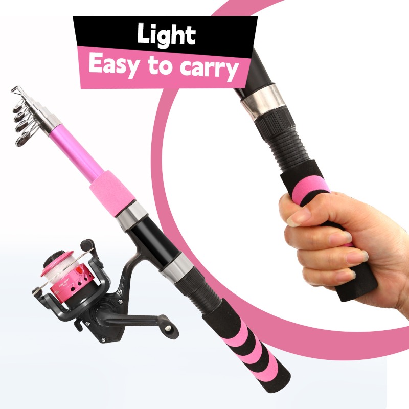 Fishing Equipment For Kids - 子供大人初心者向け釣り竿コンボセット 海水淡水キット スピニングロッドリールキャリーバッグ付き 滑り止めハンドル 簡単使用