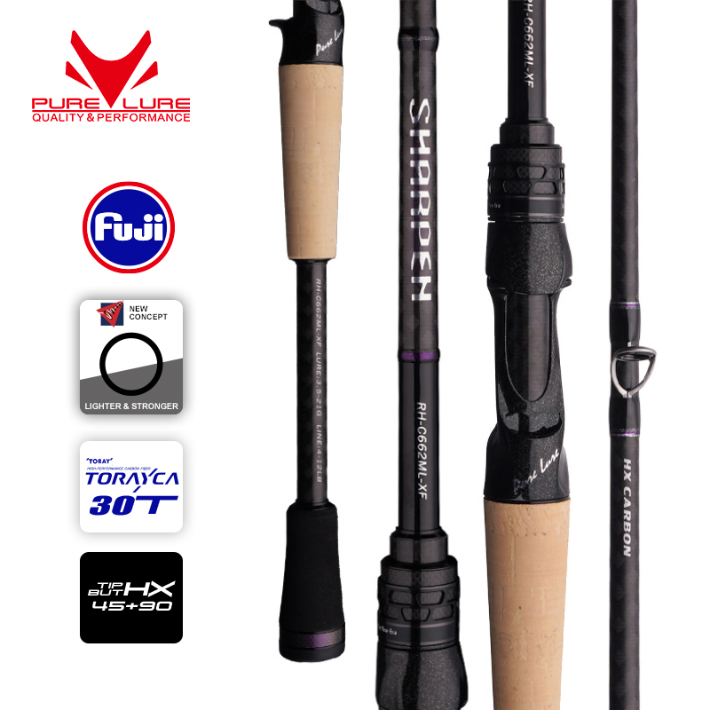 Fishing Equipment Brands - PURELURE SHARPEN ソフトルアー ロングスピニング＆キャスティング XF/MF アクションロッド