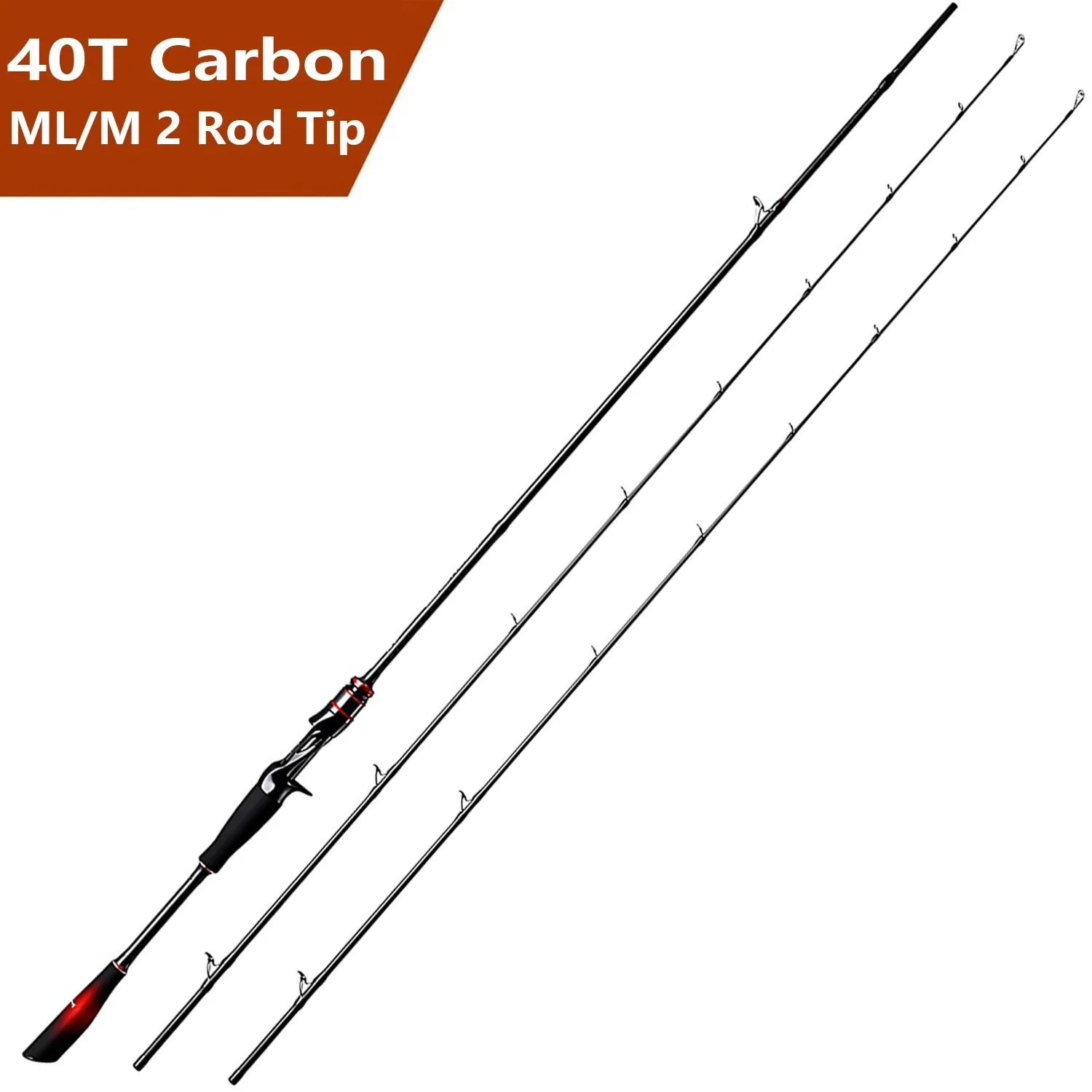 Fishing Equipment Brands - 40T カーボンファイバールアー釣竿 2 ヒント、ML M スピニング/キャスティングロッド、鯉バストラウトボート釣竿機器アクセサリー