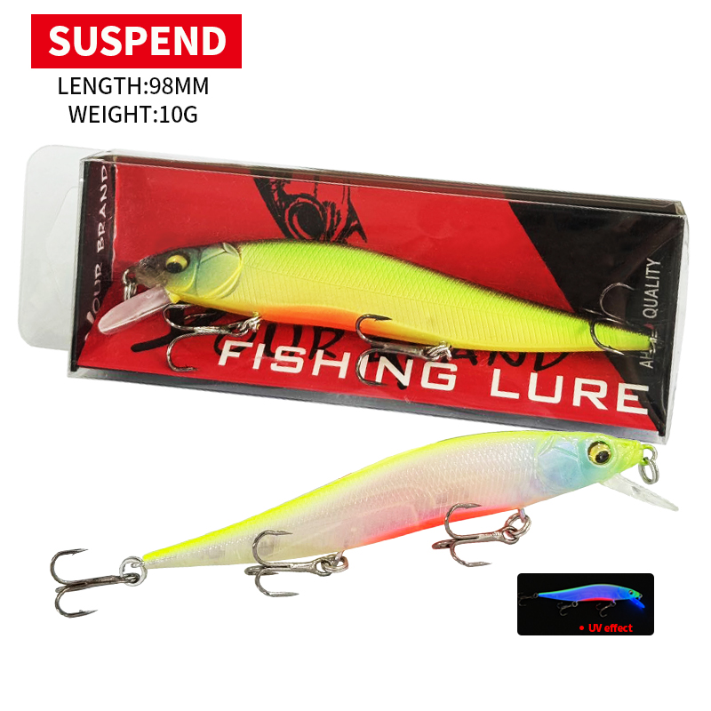 Fishing Equipment And Gear - 98MM 10G サスペンディングミノー ジャークベイト AURORA 98SP