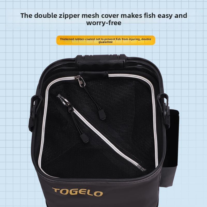 魚バケツ 新しい折りたたみ釣りバケツ 野生釣り用の特別な魚保 - Fishing Equipment Us のレビューと価格
