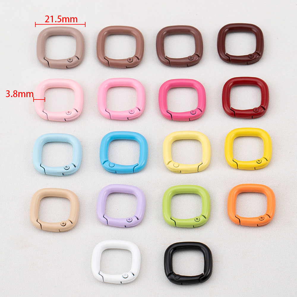 新しい 1/2/10 個合金キャンディーカラースクエアスプリ - Circle Hook Set のレビューと価格