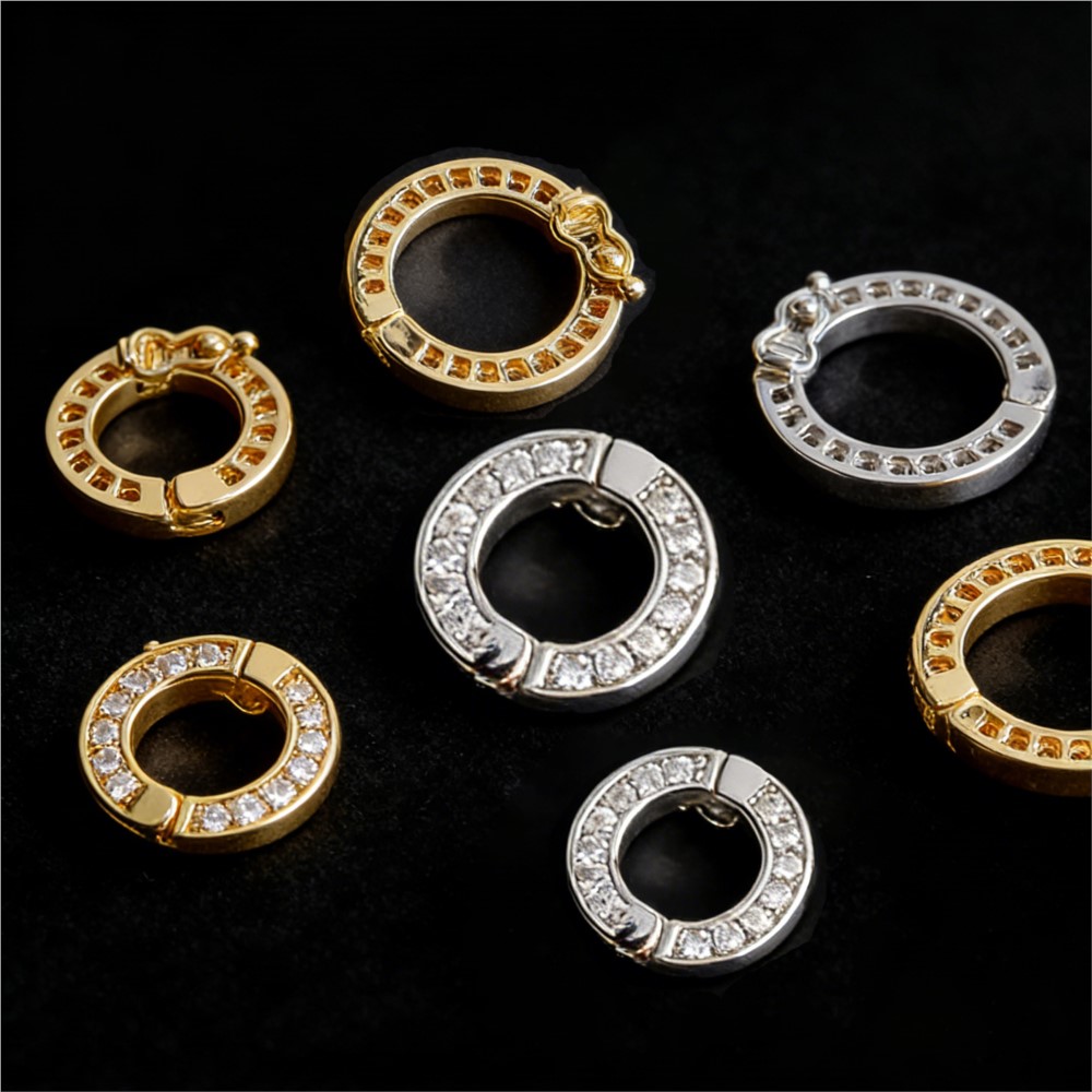 2 個ラウンドコネクタバックルパールクラスプファスナーとジル - Circle Hook Set のレビューと価格