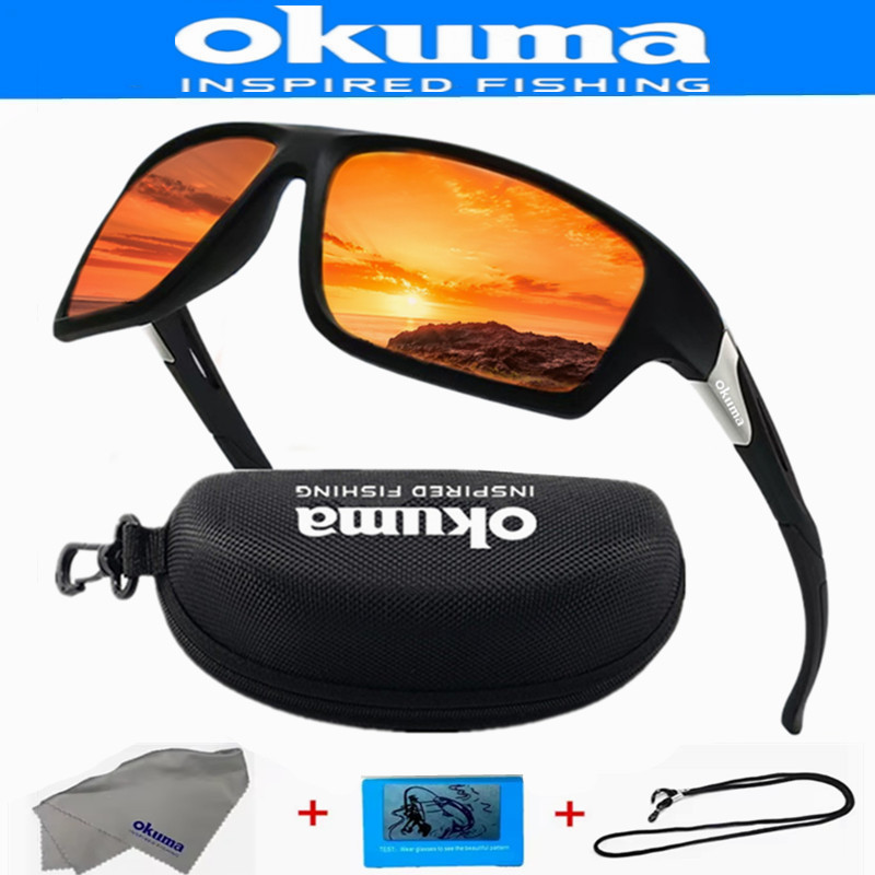 オクマ 新しい偏光フィッシングサングラス UV400 サイク - Fishing Equipment And Gear のレビューと価格