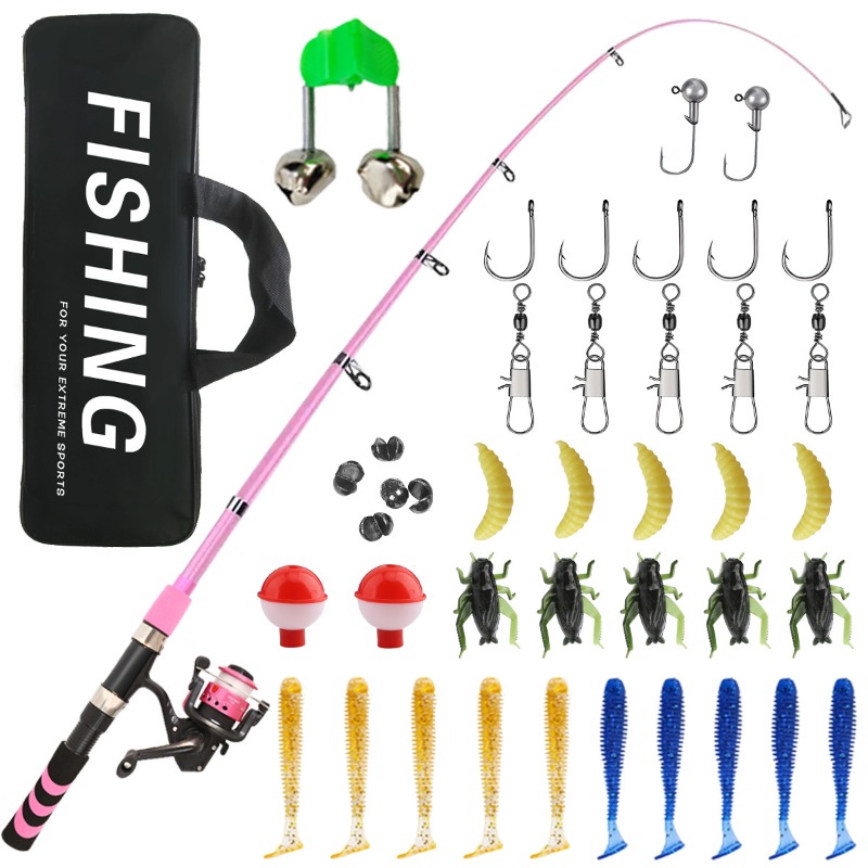 子供大人初心者向け釣り竿コンボセット 海水淡水キット スピニ - Fishing Equipment For Kids のレビューと価格