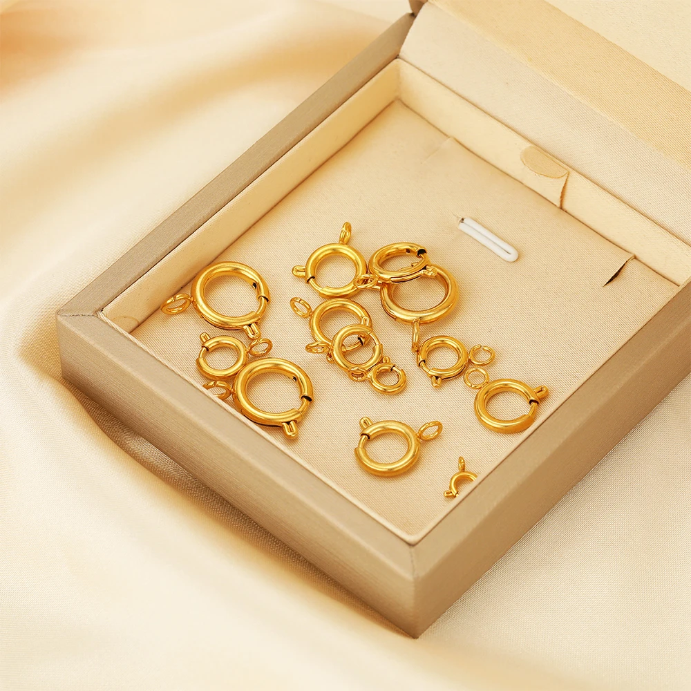 10個入り ステンレス製 スプリングリングクラスプ ラウンド - Circle Hook Set のレビューと価格