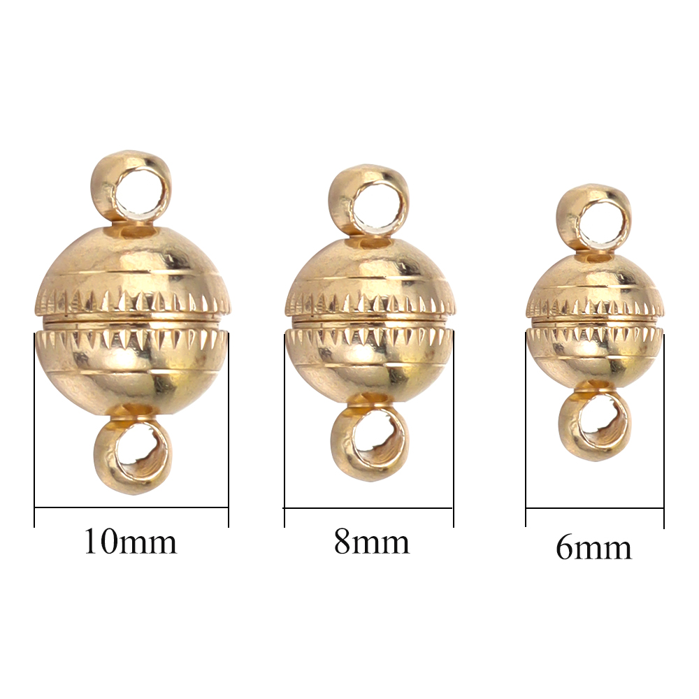 5 ピース/ロット銅強力な磁気クラスプラウンドエンドクラスプ - Circle Hook Set のレビューと価格