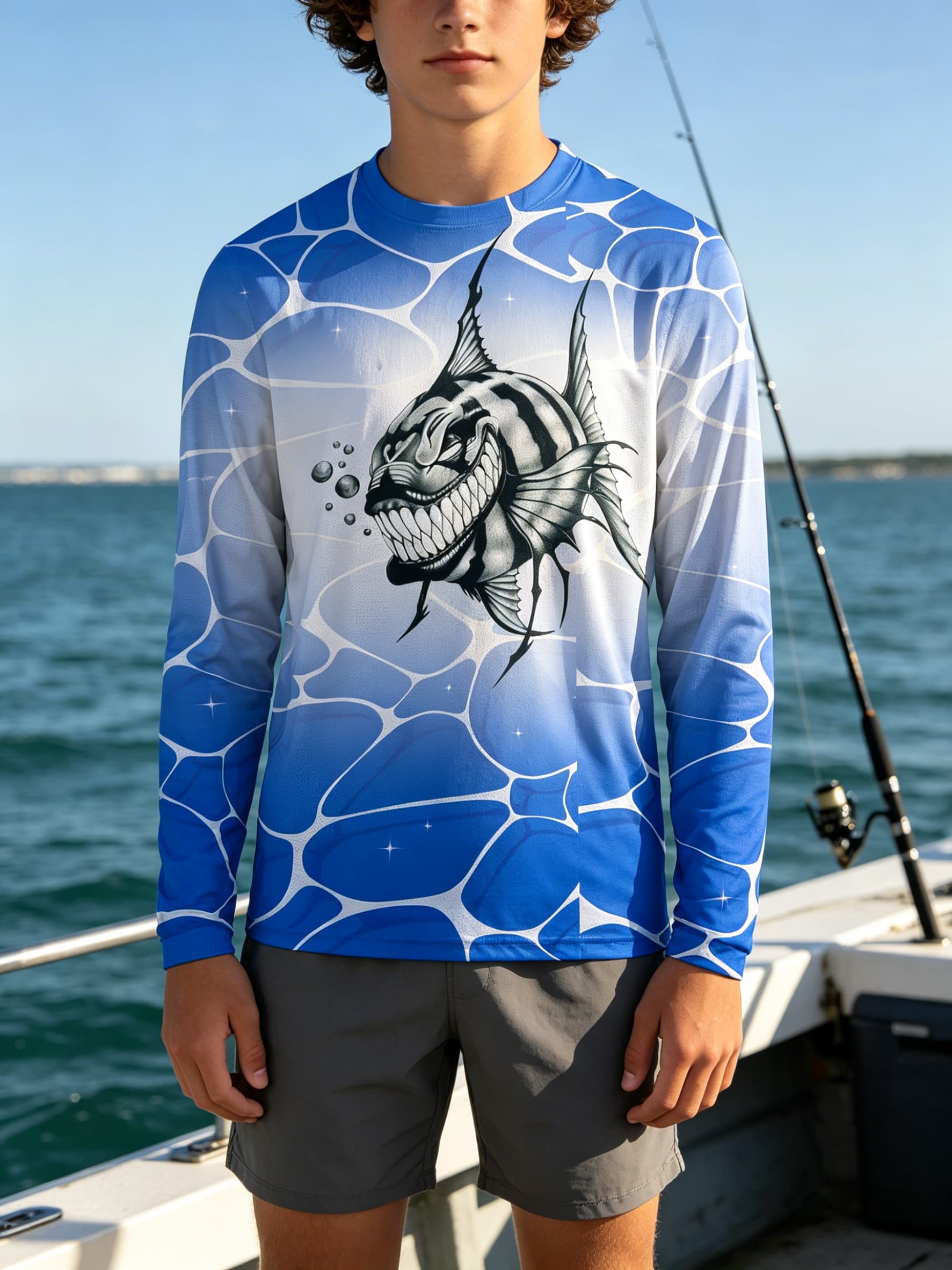 キッズTシャツ レディースTシャツ ボーイズトップ 大人 子 - Fishing Equipment For Kids のレビューと価格