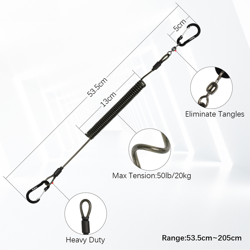尻手ベルト 釣竿の落下防止 尻手ロープ スパイラルコード 釣 - Fishing Equipment And Gear のレビューと価格