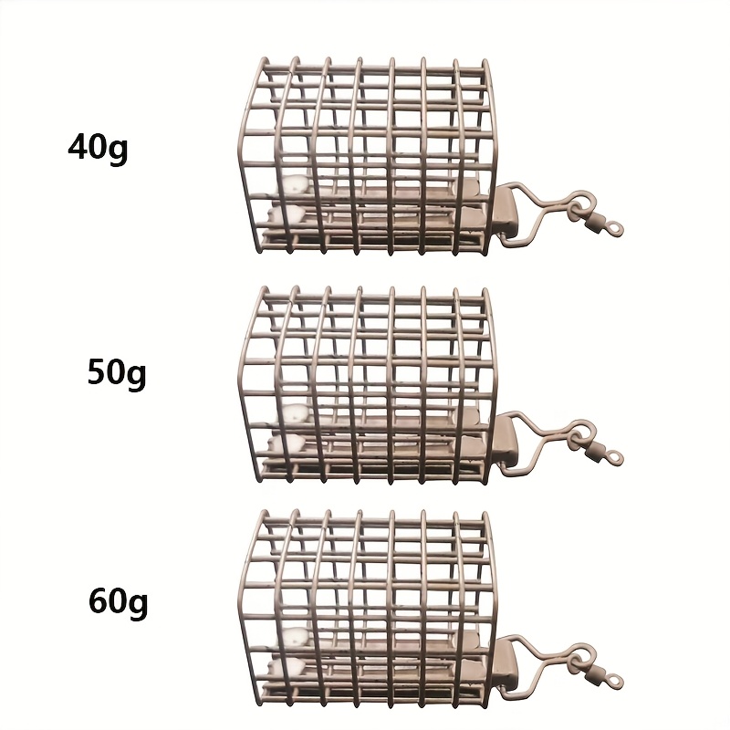新しい釣り餌ケージ、30G/40G/50G/60Gの正方形釣 - Fishing Equipment And Gear のレビューと価格