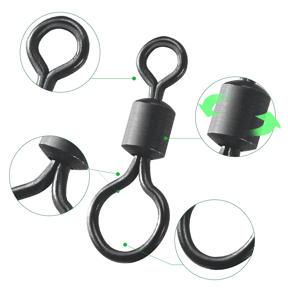 100個入り 鯉釣り用スイベル ビッグアイ ローリングスイベ - Fishing Equipment And Accessories のレビューと価格