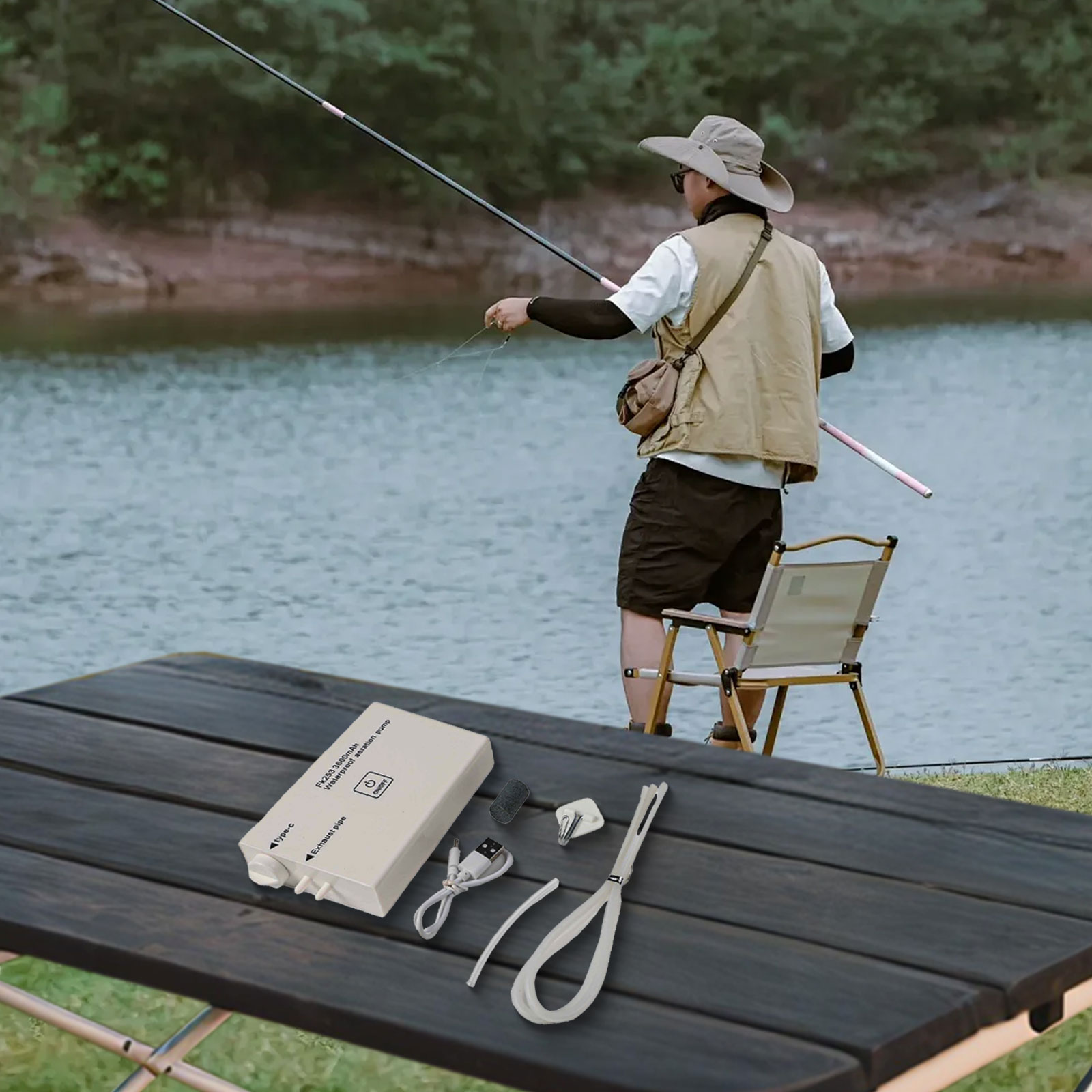 14*6*2.2 センチメートル酸素ポンプ酸素ポンプ 1PC - Fishing Equipment Brands のレビューと価格