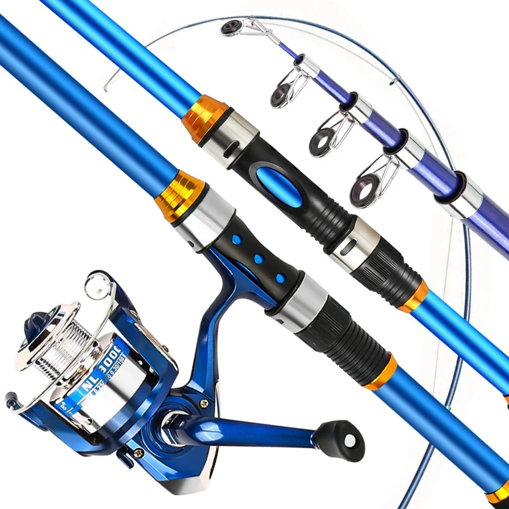 2.1-3.6M 伸縮式ガラス繊維釣竿セット リール & ア - Fishing Equipment For Kids のレビューと価格