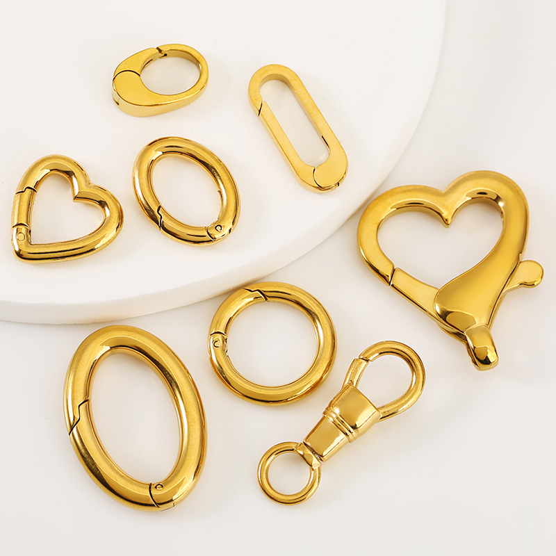 2 個ステンレス鋼クラスプ強力なオーバルハートラウンドポリッ - Circle Hook Set のレビューと価格