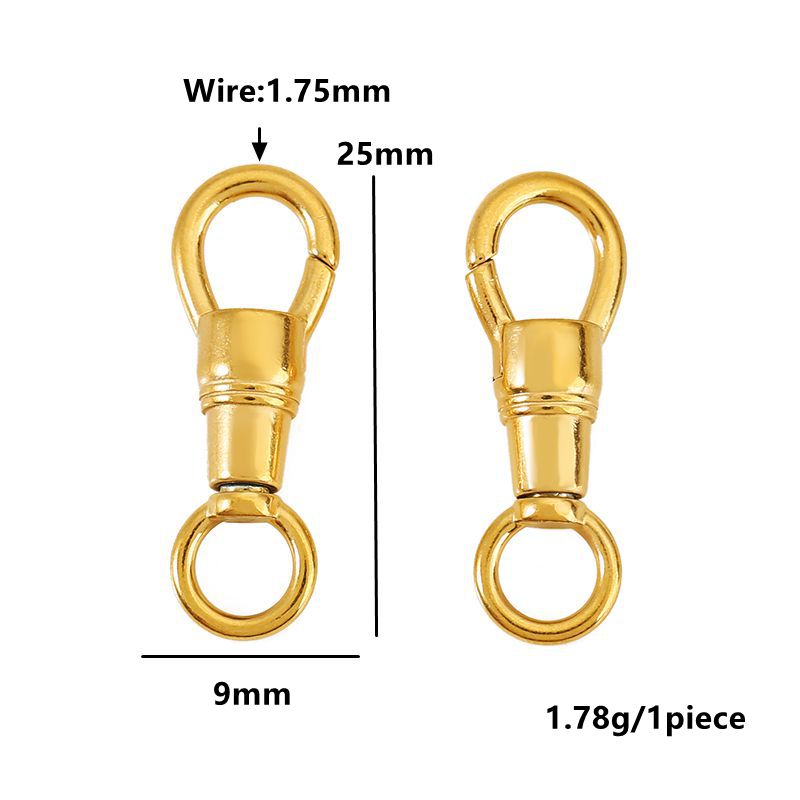 2 個ステンレス鋼クラスプ強力なオーバルハートラウンドポリッ - Circle Hook Set のレビューと価格