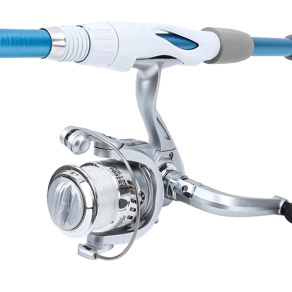 青白1.8M釣り竿リールコンボセット、タックルボックス、14 - Fishing Equipment For Kids のレビューと価格