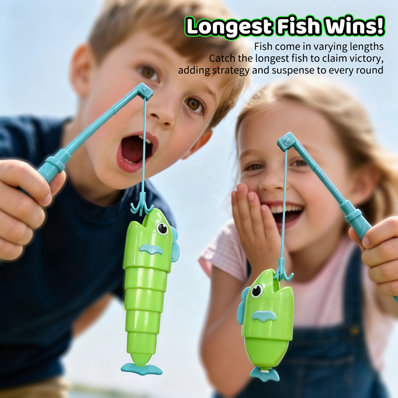 伸縮式魚捕りゲーム 釣りゲーム おもちゃ 2人用 バトル 楽 - Fishing Equipment For Kids のレビューと価格