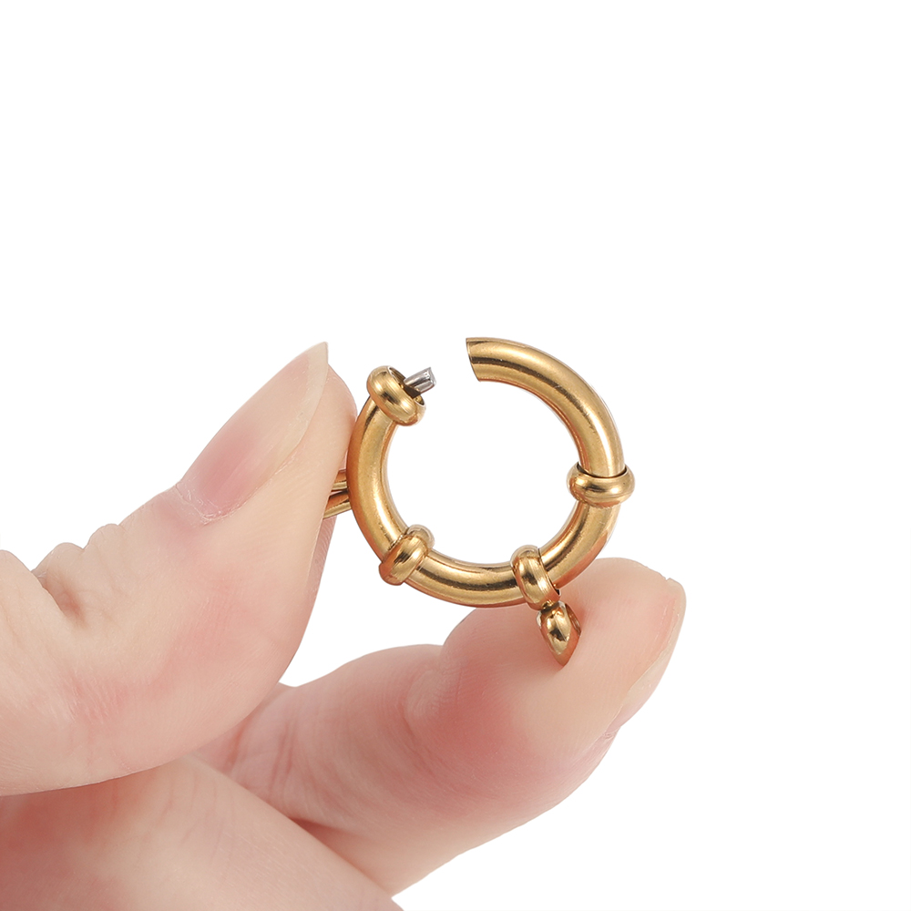 2 個のステンレス鋼ラウンドスプリングクラスプフックブレスレ - Circle Hook Set のレビューと価格