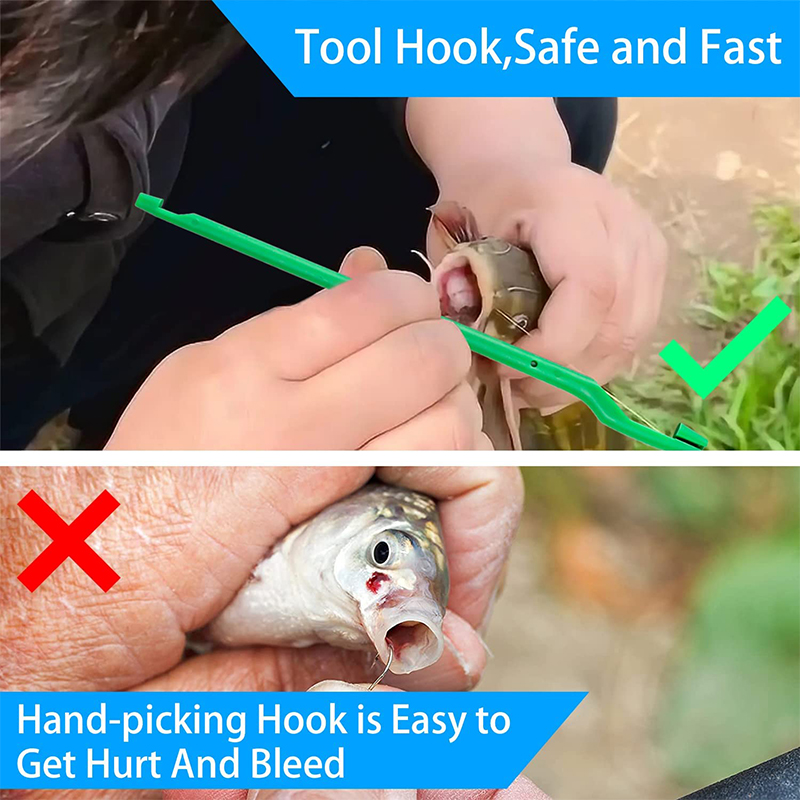 簡単な釣り針リムーバーツール釣りディゴルジャープラスチックポ - Fishing Equipment And Accessories のレビューと価格