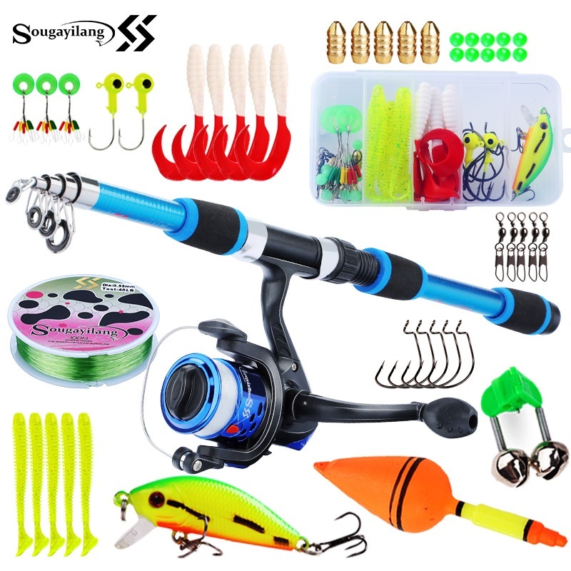 Sougayilang-子供用の完全な釣り竿セット,伸縮式釣 - Fishing Equipment For Kids のレビューと価格