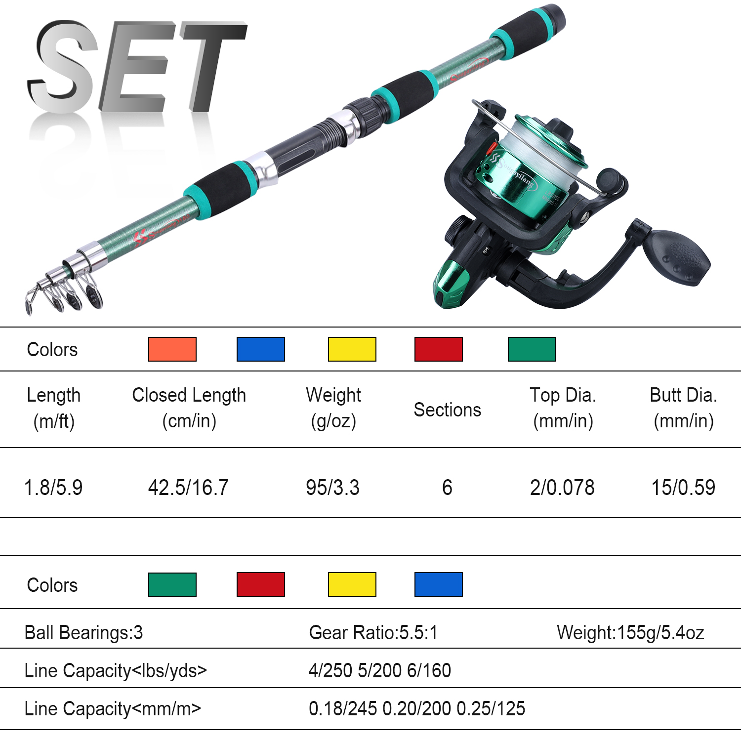 Sougayilang-子供用の完全な釣り竿セット,伸縮式釣 - Fishing Equipment For Kids のレビューと価格