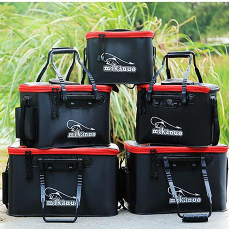折りたたみ式厚手耐摩耗性EVA釣りバケツ活魚タンク酸素ポンプ - Fishing Equipment Us のレビューと価格